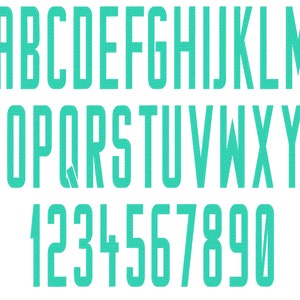 Extra Narrow block Font fill stitch alphabet monogram letters and numbers machine embroidery designs sizes 2 up to 7 inches, BX included