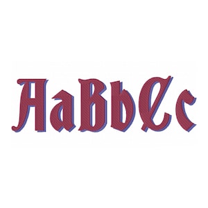 Vintage retro  Shadow Font fill stitch alphabet letters and numbers machine embroidery designs monogram font with shadow BX font embroidery
