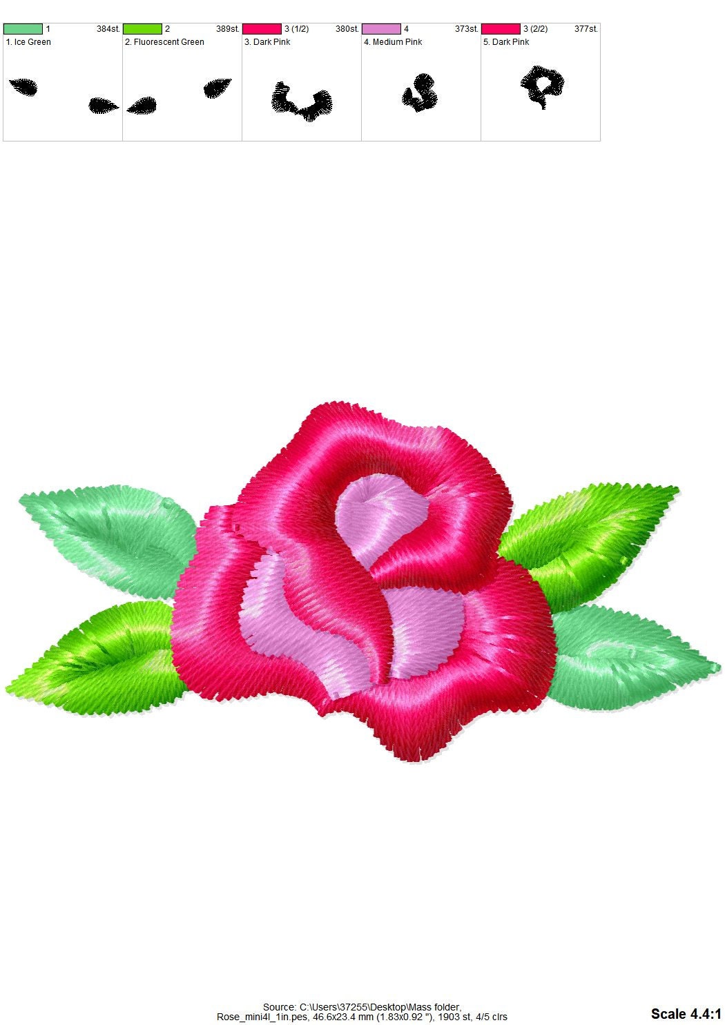 Machine Embroidery Designs - A Rose is a Rose Set