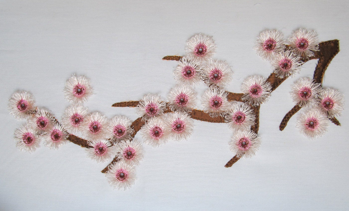 Cherry Blossoms,embroidery Kit Flowers,embroidery Kit for Beginner