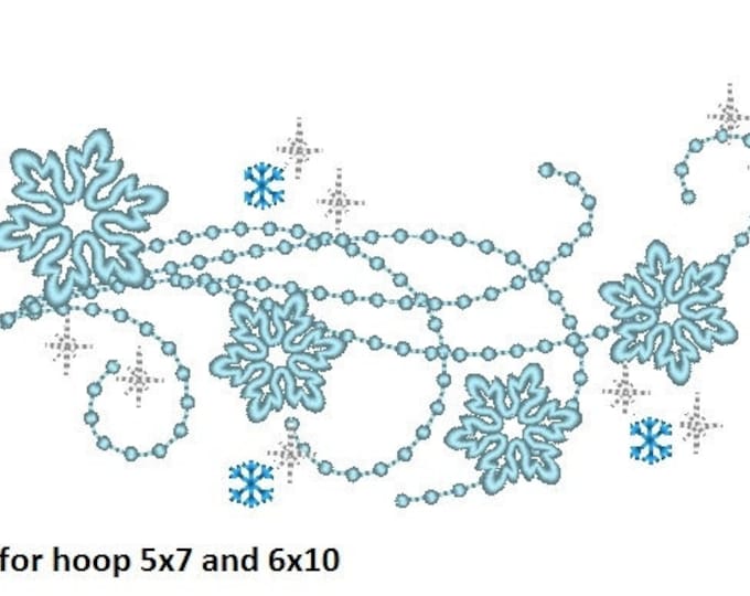 Frozen swirl sparkle tail - embroidery fill stitch designs for hoop 4x4, 5x7 and 6x10 INSTANT DOWNLOAD