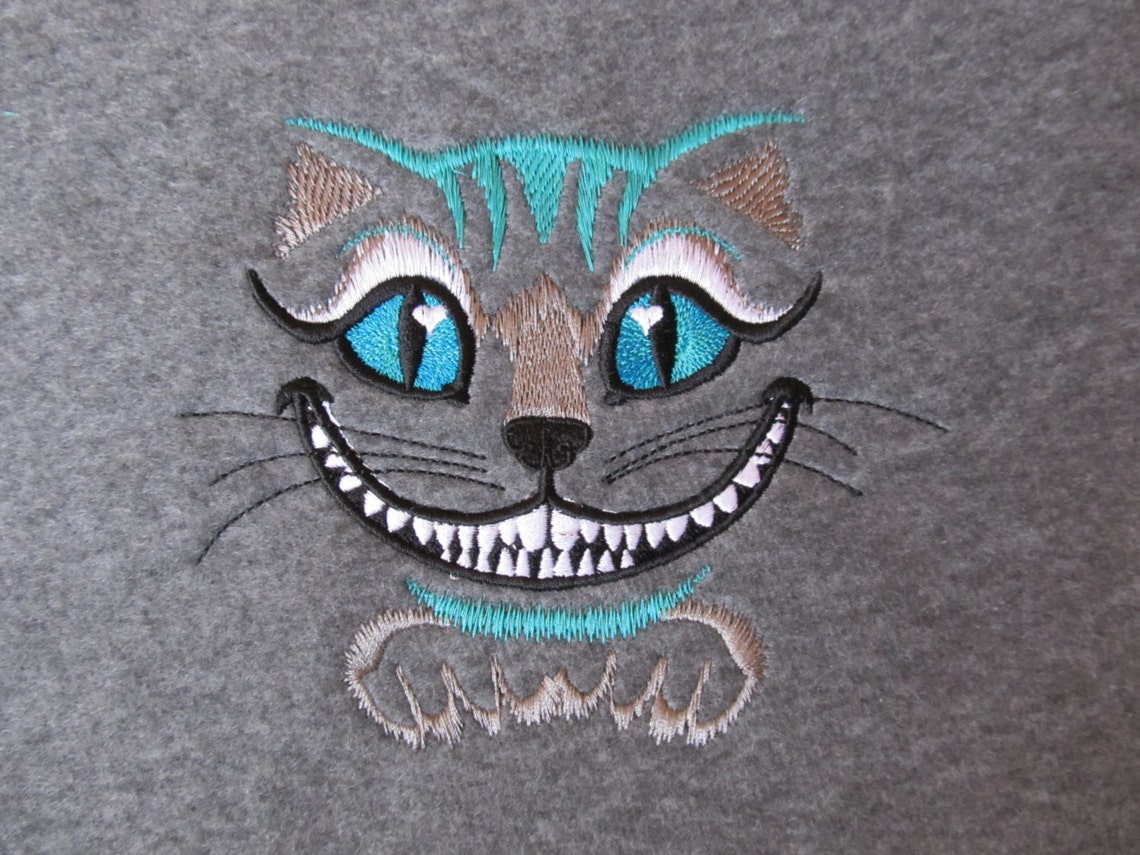 Awesome Cheshire Cat Embroidery Designs Machine Embroidery Etsy