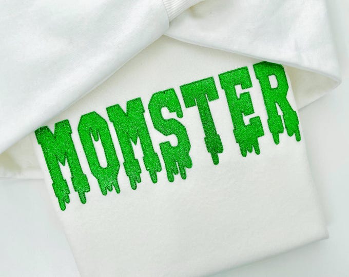 Halloween Melted Varsity block Font glitter HTV vinyl applique Melting Alphabet Monogram machine embroidery designs sizes 2.8 up to 6 inches