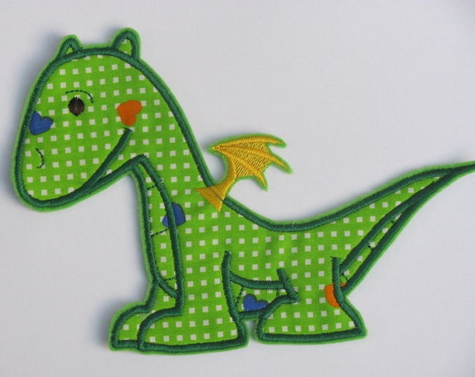 Dragon 2 Feltie Design in two sizes digital download to be used with embroidery machines