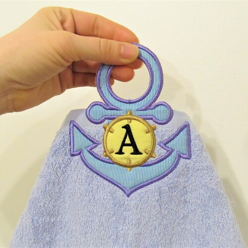 Bow Towel Hanging Hole in the Hoop Machine Embroidery Etsy