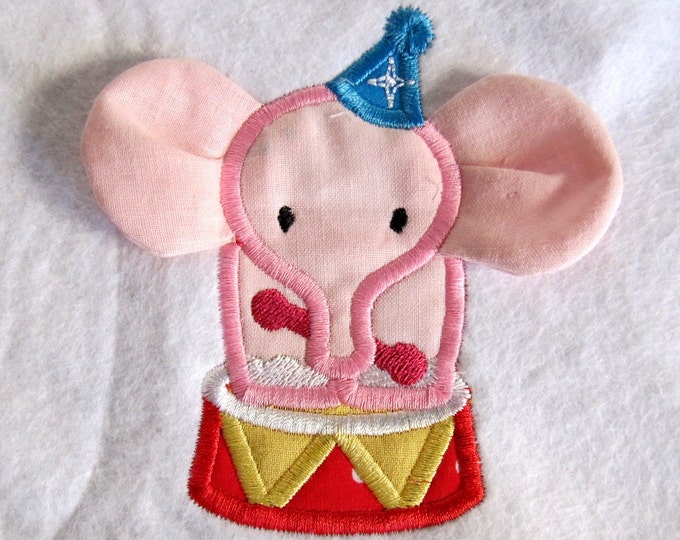 Elephant / from circus set - single file - 3D - machine embroidery applique designs - 4x4 and 5x7 INSTANT DOWNLOAD