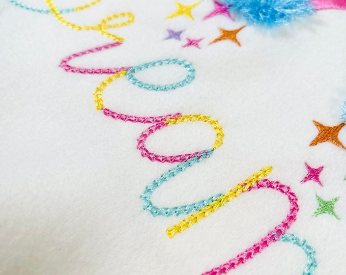 Color smash light stitch Chain FONT machine embroidery designs in assorted mini sizes alphabet letters playful kids name monogram, BX