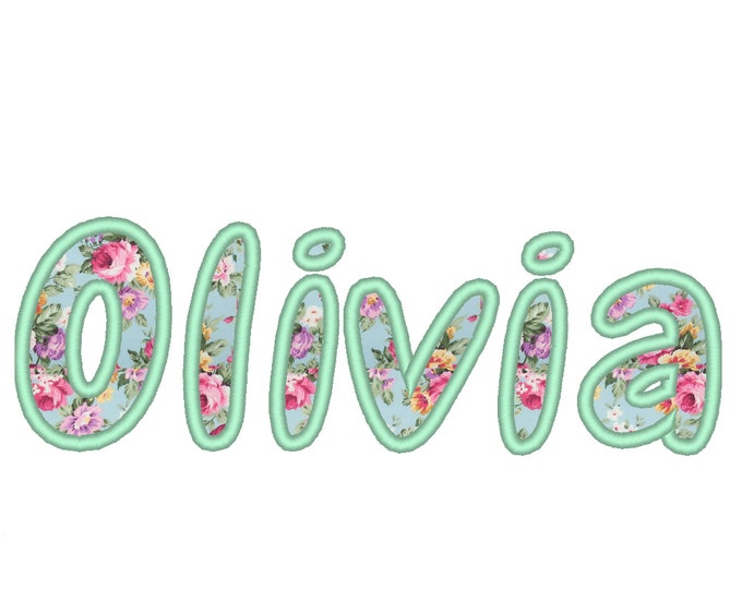 Monogram applique Font machine embroidery applique designs, monogram, alphabet, letters sizes from 2, 2.5, 3, 4, 4.5 inches BX included!