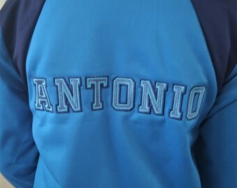 2 outlines fill stitch Athletic Varsity Collegiate block type Font machine embroidery designs sport alphabet capital letters and numbers