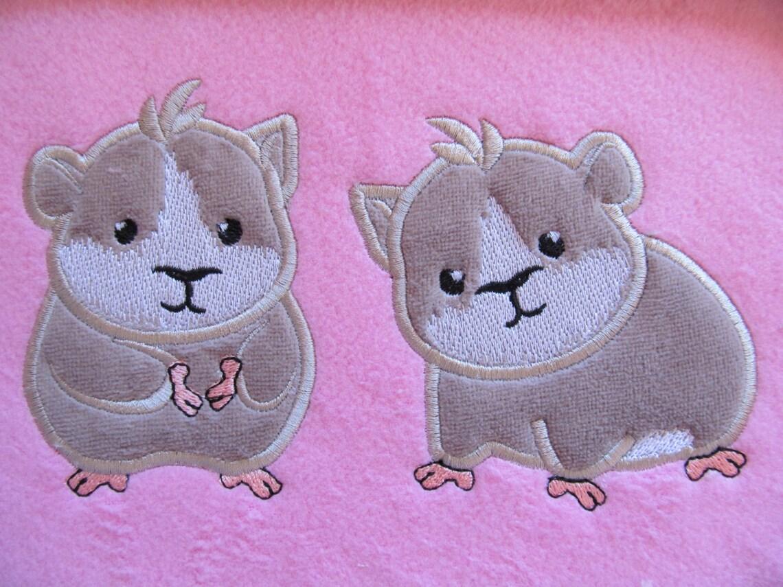 Hamster Little Hamster Hamster Applique Embroidery 2 Etsy