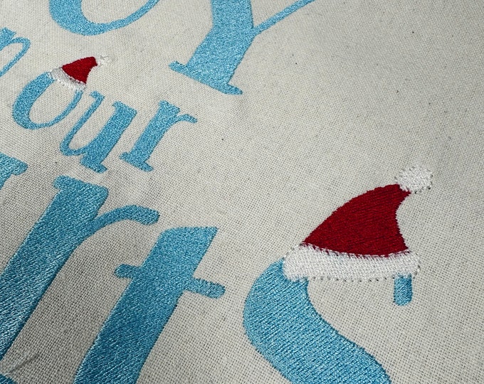 Christmas Font with Santa Hat alphabet machine embroidery designs awesome monogram alphabet letters fill stitch Festive Font 1.2 up to 3inch