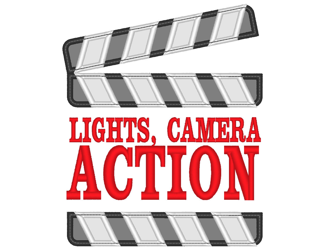 Lights Camera Action Clipart