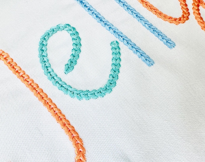 Bold Chain FONT Dense chain stitch medium and big sizes alphabet machine embroidery designs knit sweater handmade effect chain name, BX incl