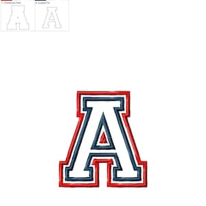 Two layers Double applique Athletic Sport High School Team Players FONT embroidery alphabet BX font and other embroidery formats 3 to 7 inch image 12
