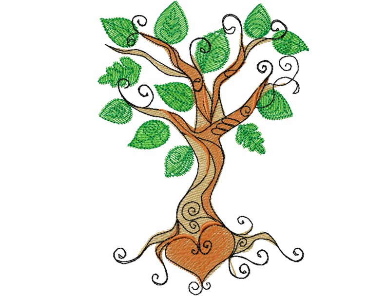tree of life drawing step by step