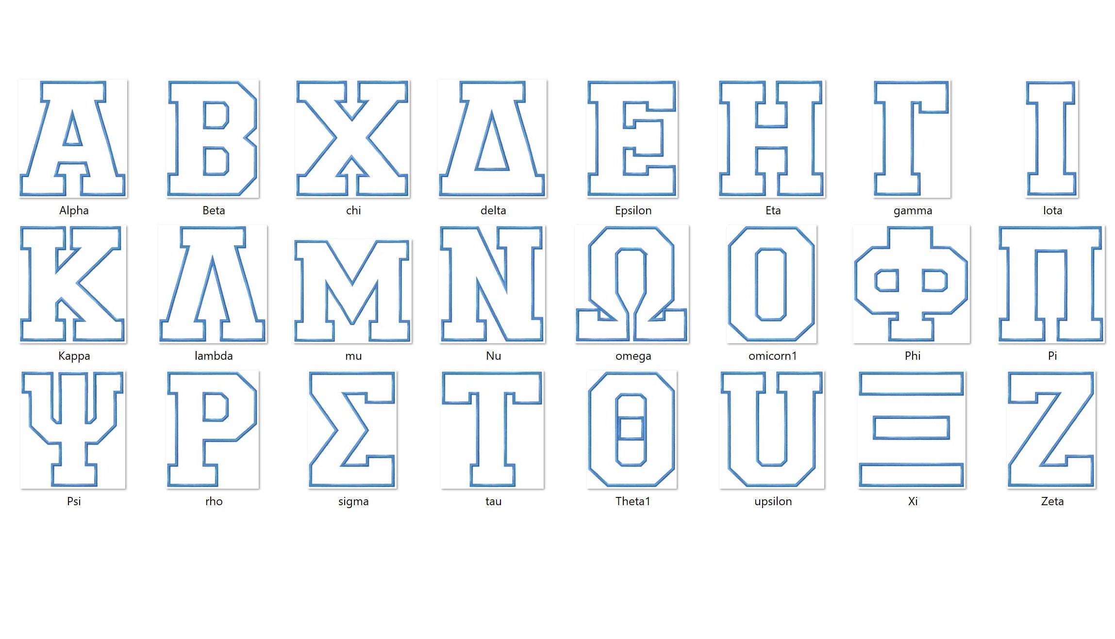 Sorority 2025 block letters