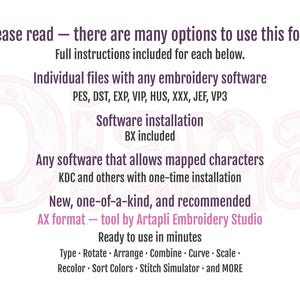 Diana Monogram Font Applique — Please read, usage guide (read)
