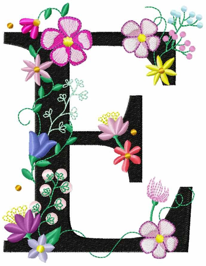 Floral Letter H Garden Flag Monogram Lace Swirl Flowers Block -  Sweden