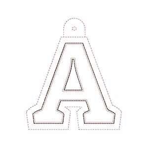 Greek Alphabet Puffy Foam Eyelet and Key Fob Snap Tab Monogram Letters ...