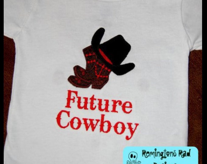 Cowboy and cowgirl hat and boots - machine embroidery applique design, instant download - multiple sizes for hoop 4x4, 5x7 and 6x10