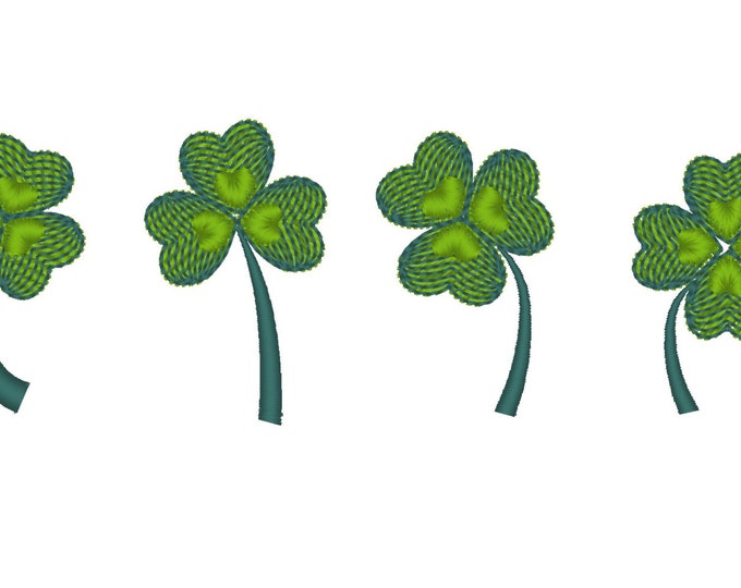 Clover - machine embroidery designs, many sizes INSTANT DOWNLOAD