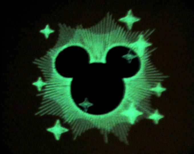 Mister Mouse Magic / Glow in the dark special designed machine embroidery / sizes 4x4 and 5x7 INSTANT DOWNLOAD