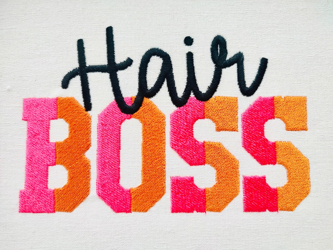 Duo Font Varsity Split Fill Stitch 2 Color Font Duo Color Duotone ...