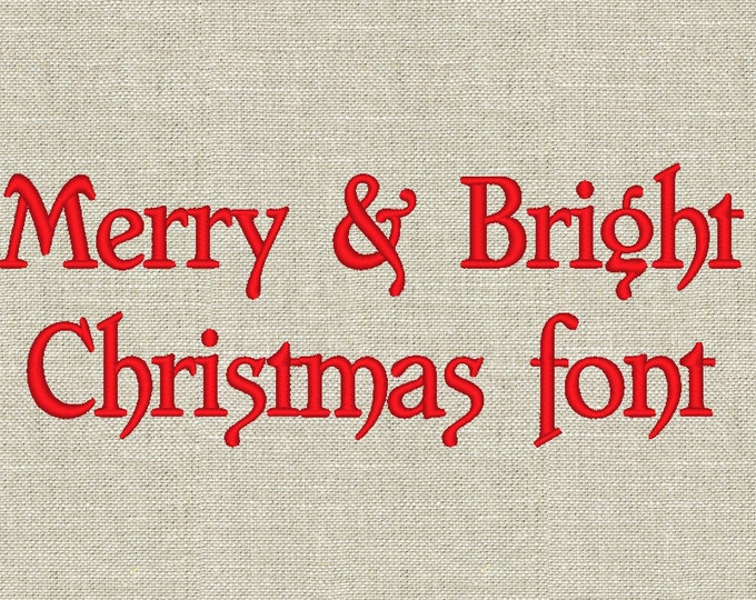 Christmas font Handwriting Satin stitch curl MINI Font machine embroidery designs, monogram alphabet letters INSTANT DOWNLOAD assorted sizes