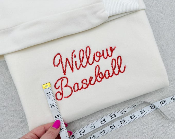 Handwritten Baseball stitch FONT best sports stitch script alphabet letters machine embroidery designs multiple sizes 1.8 up to 4.4in BX