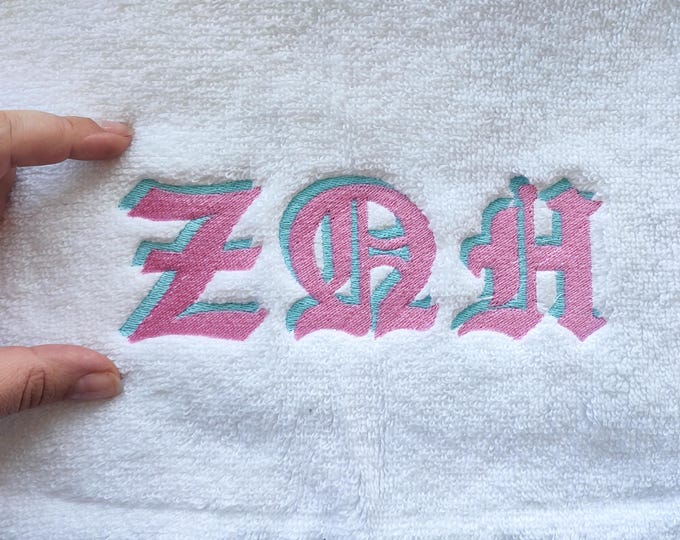 Old style fill stitch Shadow GREEK FONT monogram fraternities sororities Greek alphabet machine embroidery designs sizes 2.2 to 3.7 inch BX