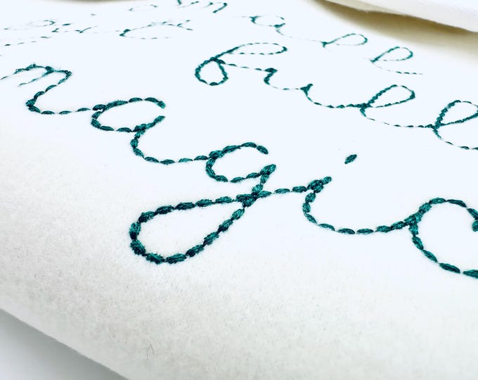 Hand stitch effect FONT Tala machine embroidery designs assorted sizes handwritten script font alphabet letters kids baby seed stitch, BX