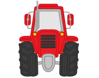 Parte anteriore del trattore, applicazione del trattore, disegni di ricamo del trattore 4x4, 5x7 e 6x10