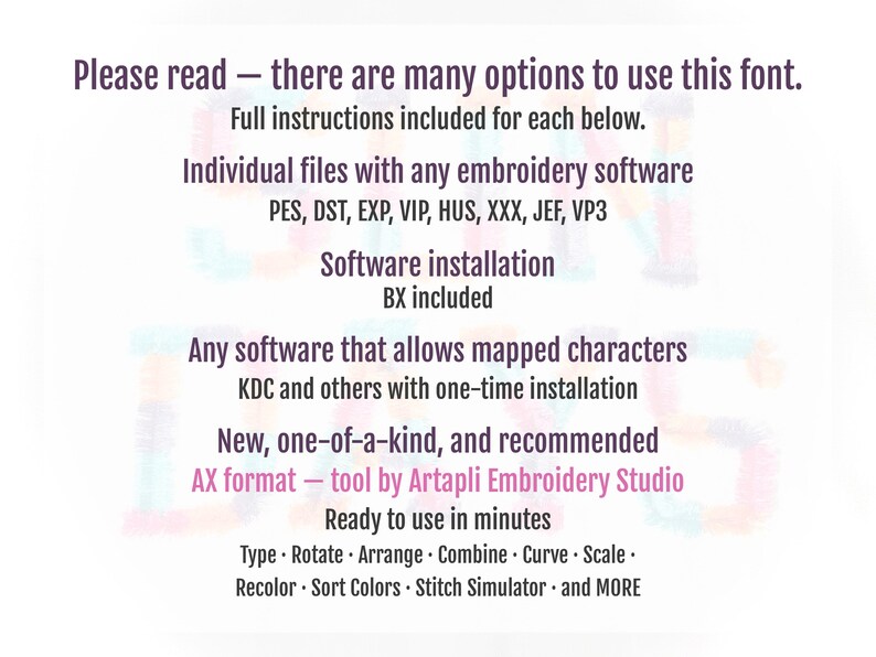 Multicolor Fringed Varsity Font — Please read, usage guide (read)