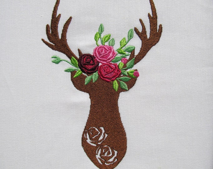 Deer Silhouette  - Machine embroidery designs - 4, 5, 6 and 7 inches  INSTANT DOWNLOAD
