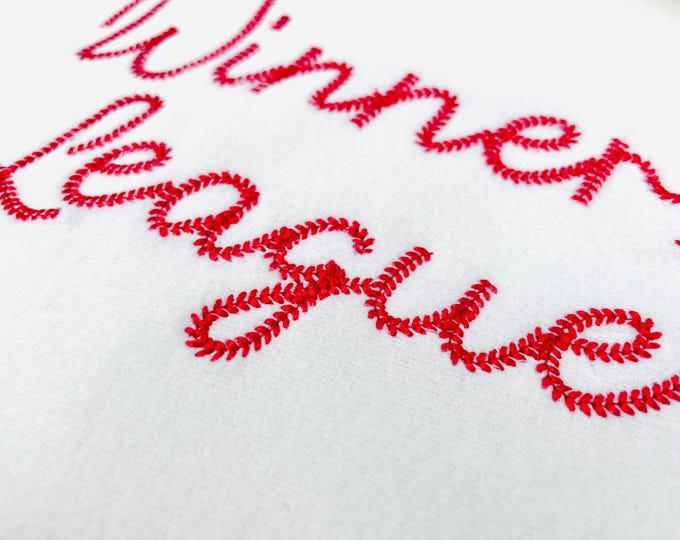 Best Winners Baseball FONT awesome sports stitch handwritten script Alphabet Monogram machine embroidery designs sizes 1.4 up to 3.5 inch BX