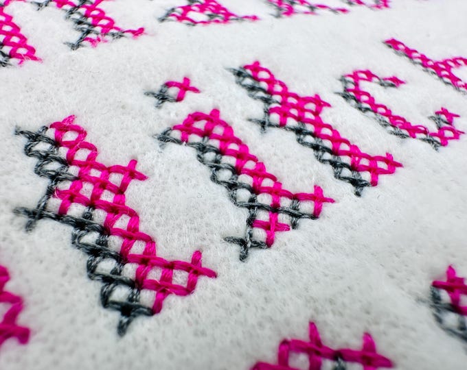 Cross Stitch Shadow FONT Cristella machine embroidery designs Alphabet Monogram letters numbers classy style mini sizes 0.6 up to 1.2 in BX