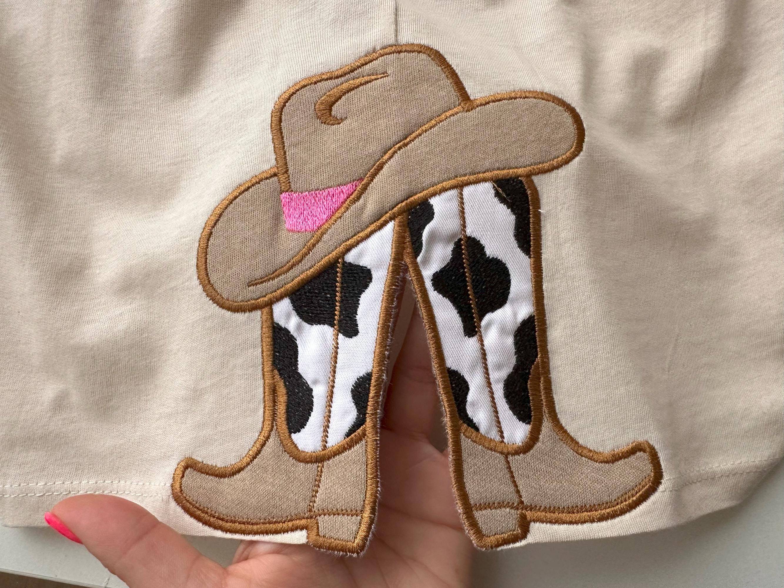 MOKOBOIZ Star Flag Boots Iron On Patch - Embroidered Applique For Jackets, Bags, Hats, DIY