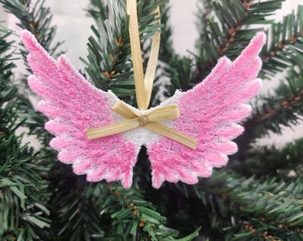 Angel wings FSL Freestanding lace angel wing Christmas decoration ornament machine embroidery designs for hoop 4x4 and 5x7 assorted sizes