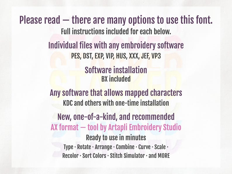 Awesome Stacked Font — Please read, usage guide (read)