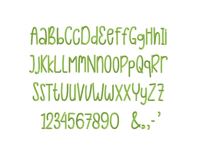 Rope FONT alphabet letters numbers rope stitch marine nautical machine embroidery designs assorted sizes cowboy boy cowgirl monogram, BX