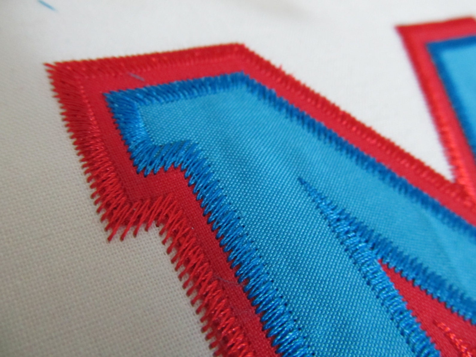 Zig Zag Double Two Applique Athletic Sport High School Team Etsy