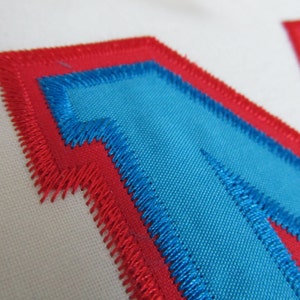 Zig Zag Double two applique Athletic Sport High School Team Players Font machine embroidery designs alphabet BX and other embroidery formats image 4