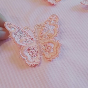 Medium delicate Butterfly 3D  three-dimensional, 3 dimensional, FSL, Free standing lace embroidery design in the hoop ITH 1.5, 2 and 3 inch