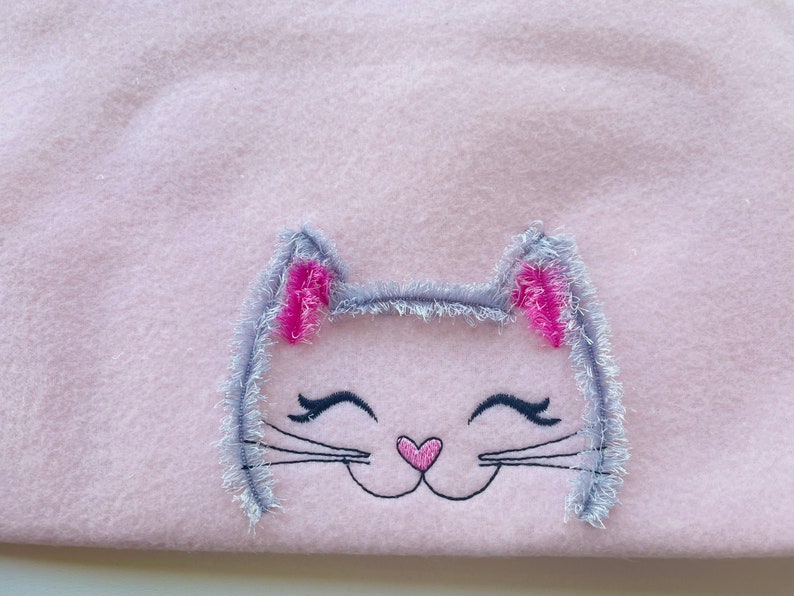 Peeking Cat Fringed kitty cute little kitten cat pet machine embroidery designs baby kids Fringe chenille in the hoop ITH design by Artapli embroidery format PES HUS JEF EXP DST VIP VP3 XXX instant download