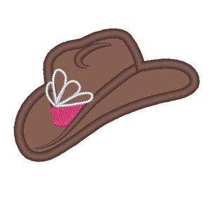 Vaquera bebé niña sombrero de vaquero con pequeña corona de tiara, complemento, topper de fuente, diseños de apliques de bordado de máquina de sombrero de letras de varios tamaños
