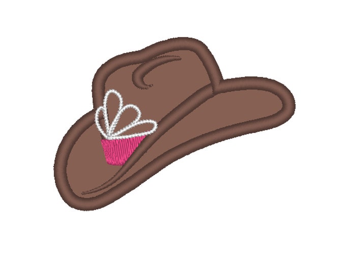 Cowgirl baby girl cowboy hat with little tiara crown, add on, font topper, letter hat machine embroidery applique designs assorted sizes