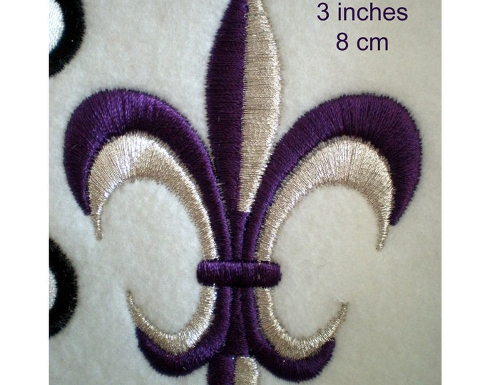 Fleur de Lis 2 colors- machine embroidery designs INSTANT DOWNLOAD - multiple sizes for 4x4 hoop, french lily floral flower, BX included