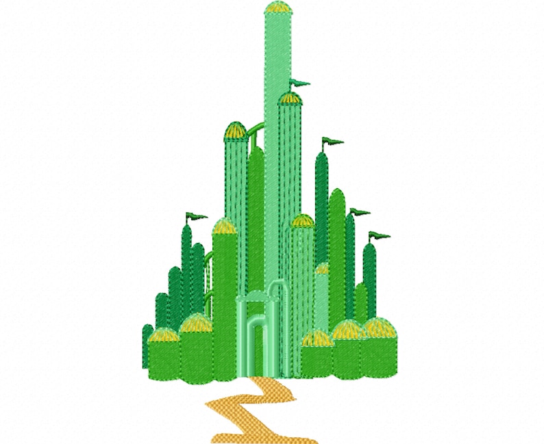 Emerald City - the Wonderful Wizard of Oz Fill Stitch Machine ...