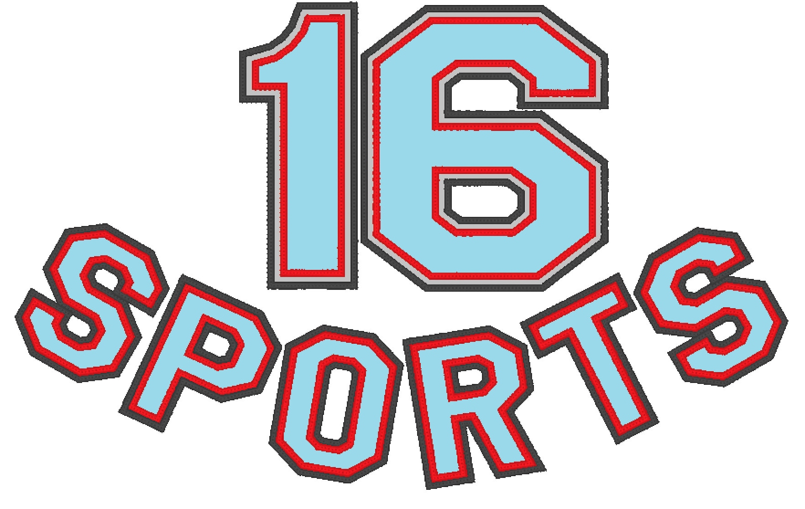 Varsity Collegiate Athletic Block Type Font Machine Embroidery Designs ...