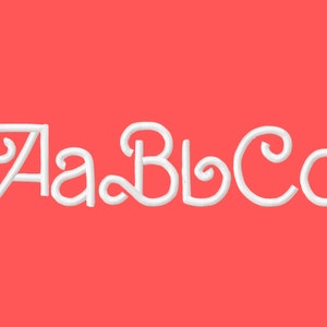 Retro Valentine Satin stitch Line FONT diseños de bordado de máquina mini 0.6 hasta 3 en letras del alfabeto de rizo de remolino escrito a mano monograma fuente BX